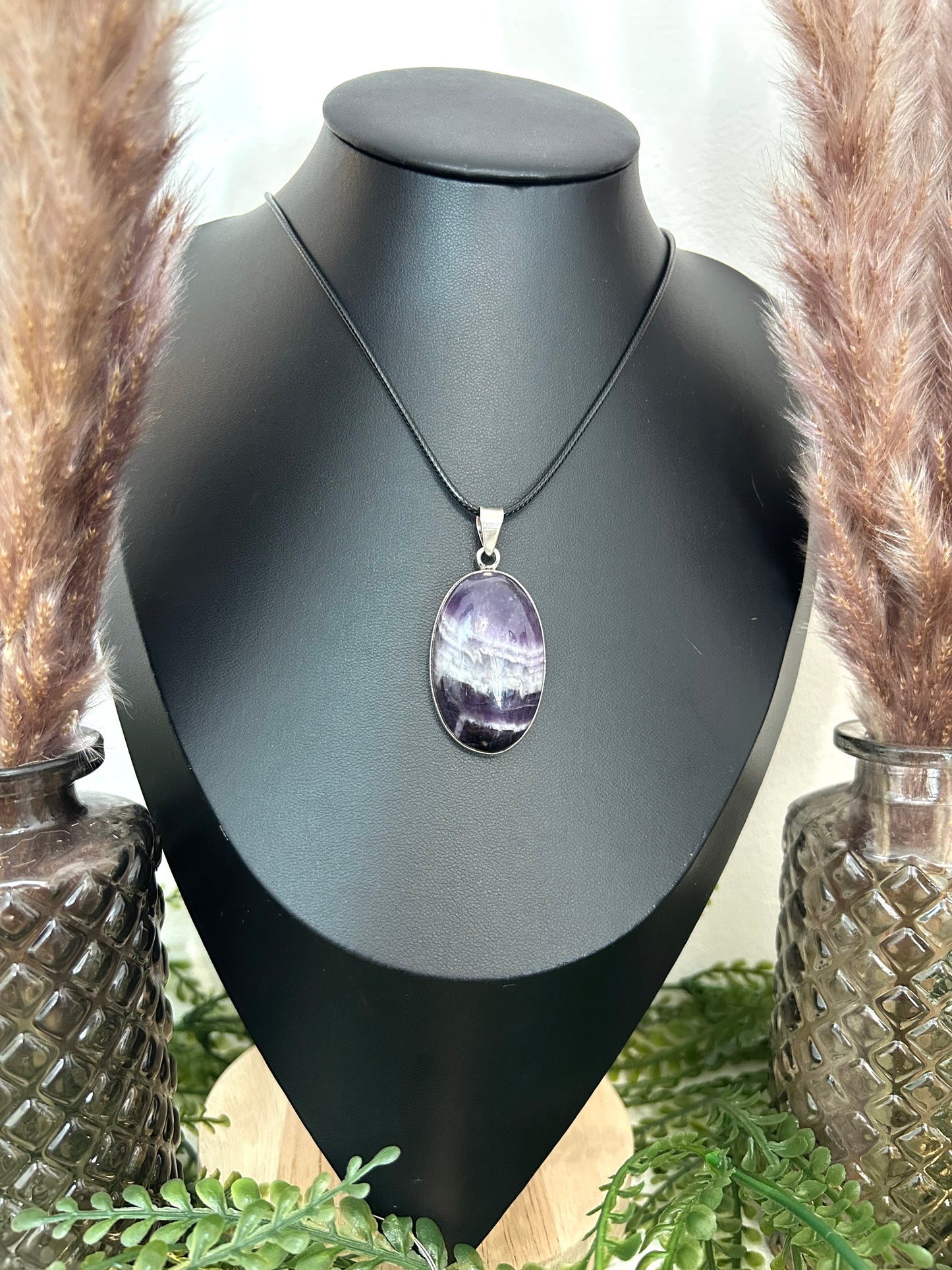 Pendentif Améthyste Chevron
