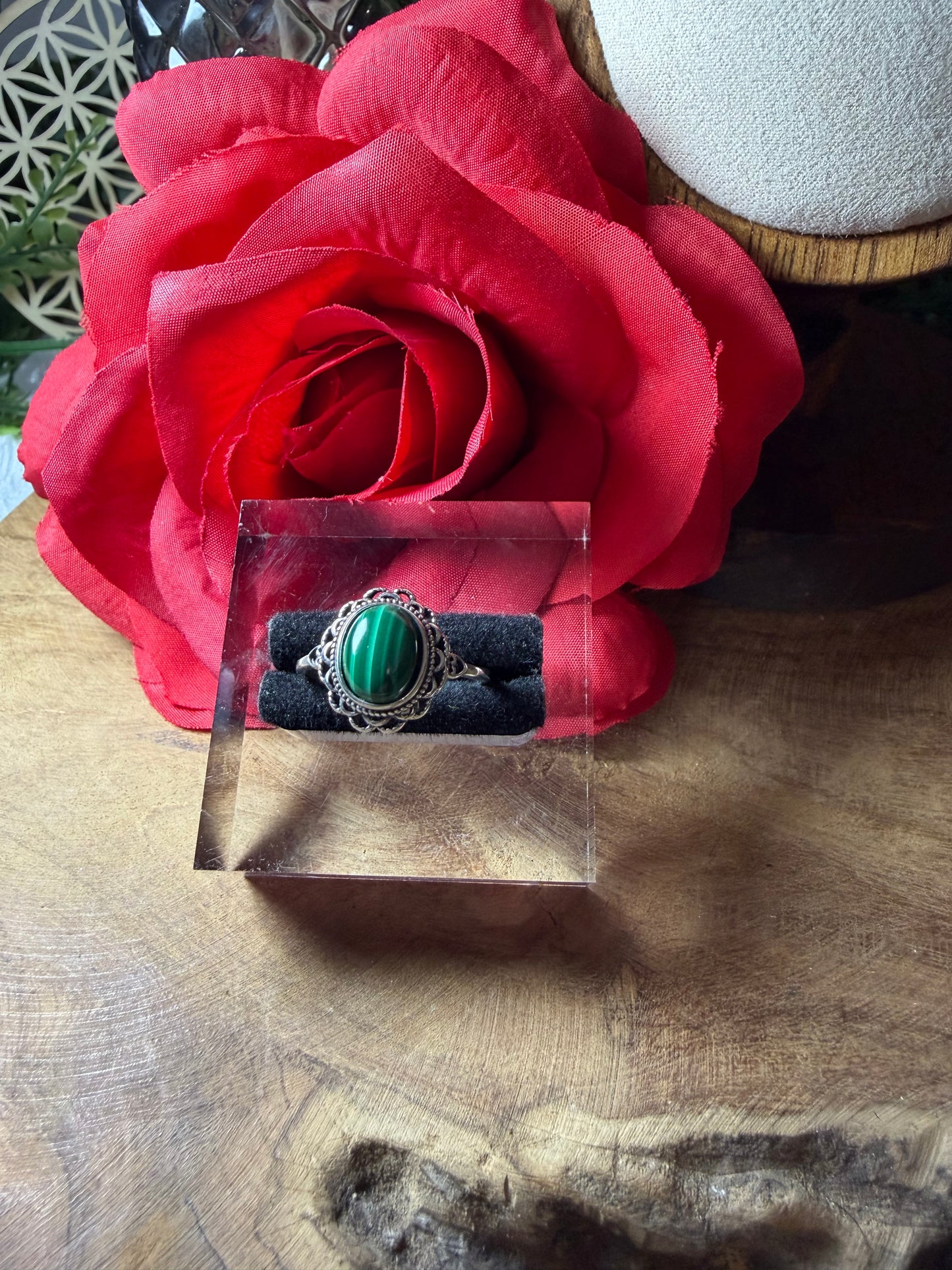 Bague malachite