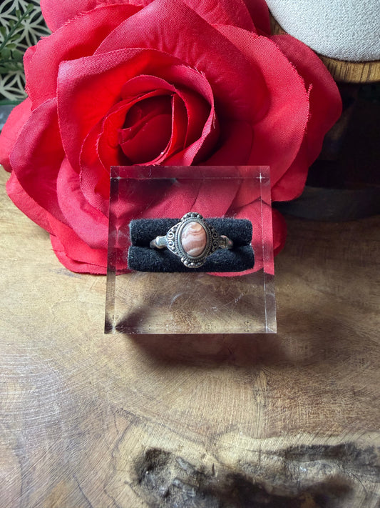 Bague rhodochrosite