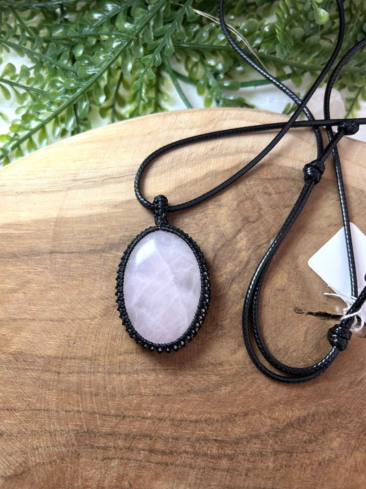 Collier quartz rose