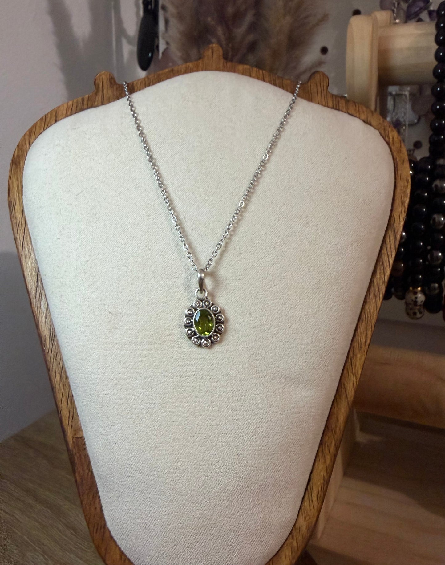 Pendentif péridot