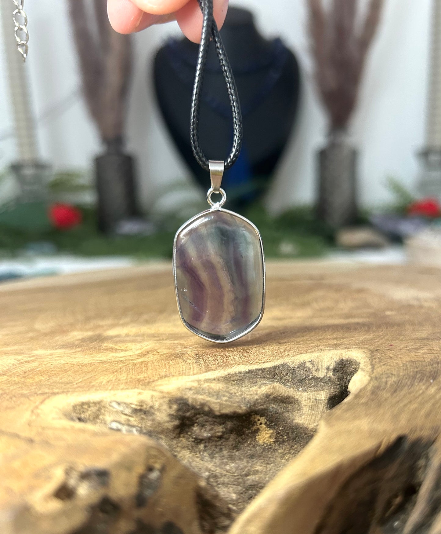 Pendentif fluorite