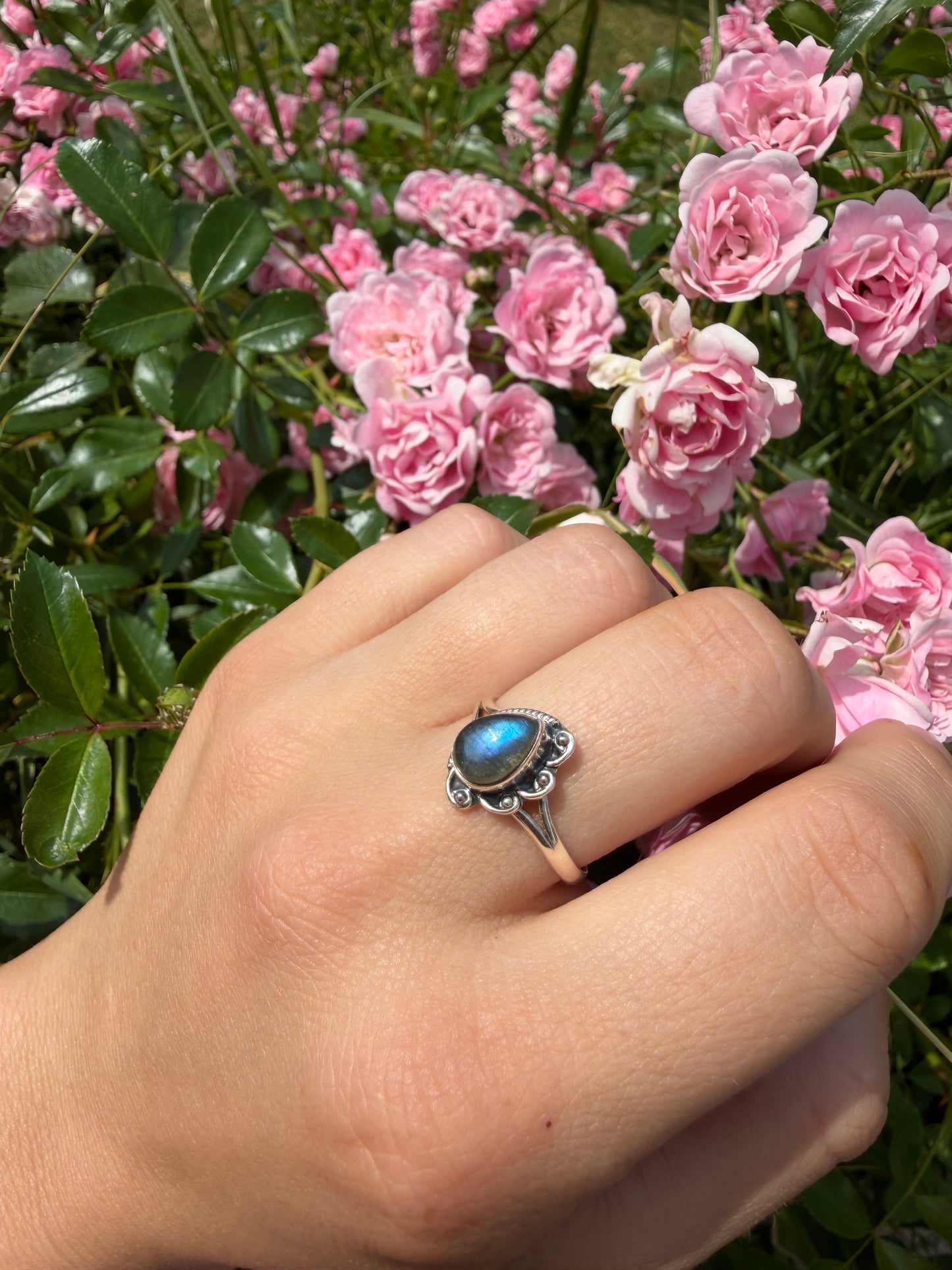 Bague labradorite