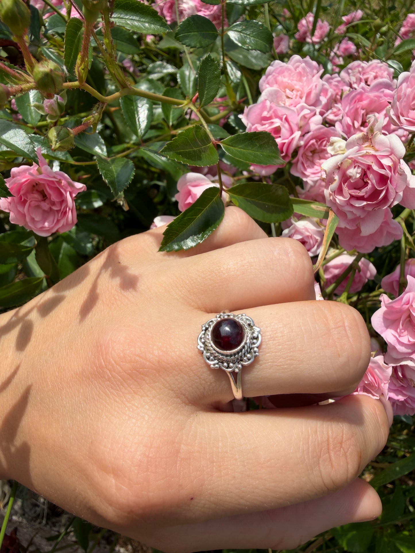 Bague grenat