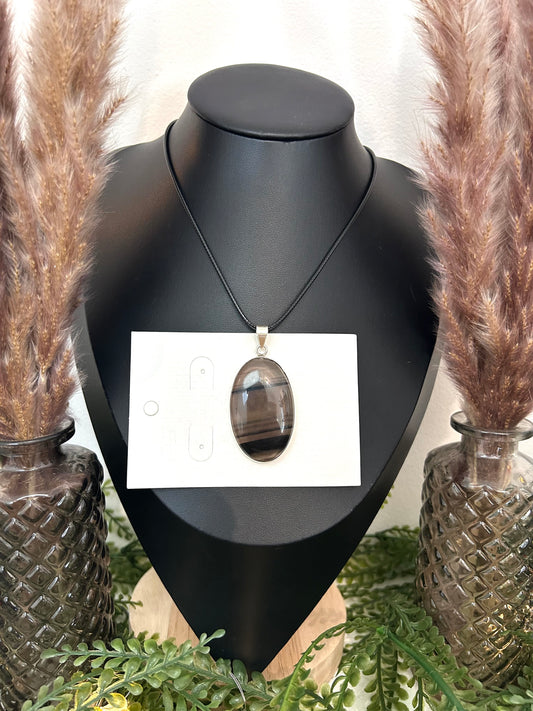 Pendentif Obsidienne midnight lace