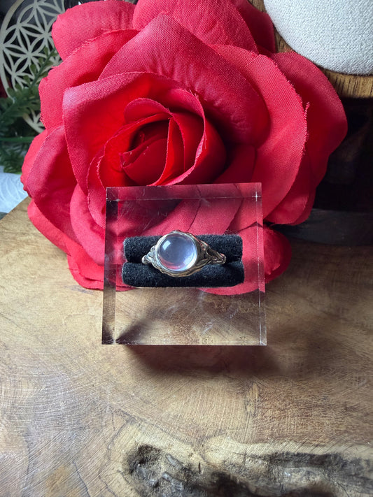 Bague quartz rose