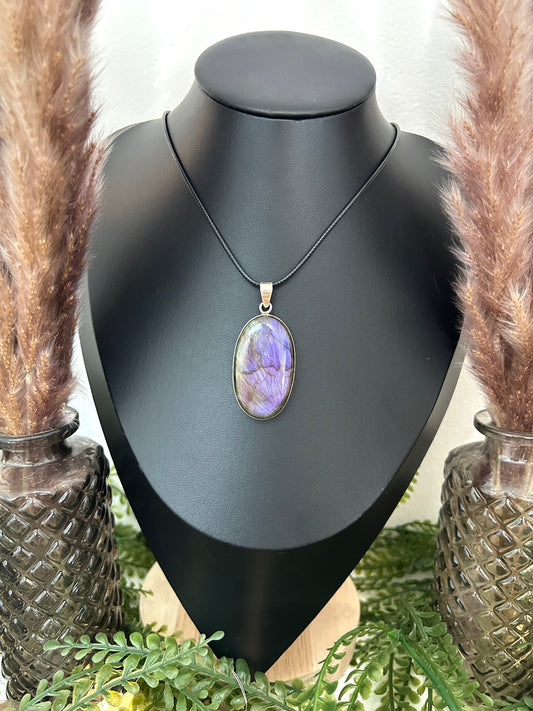 Pendentif Labradorite Violette