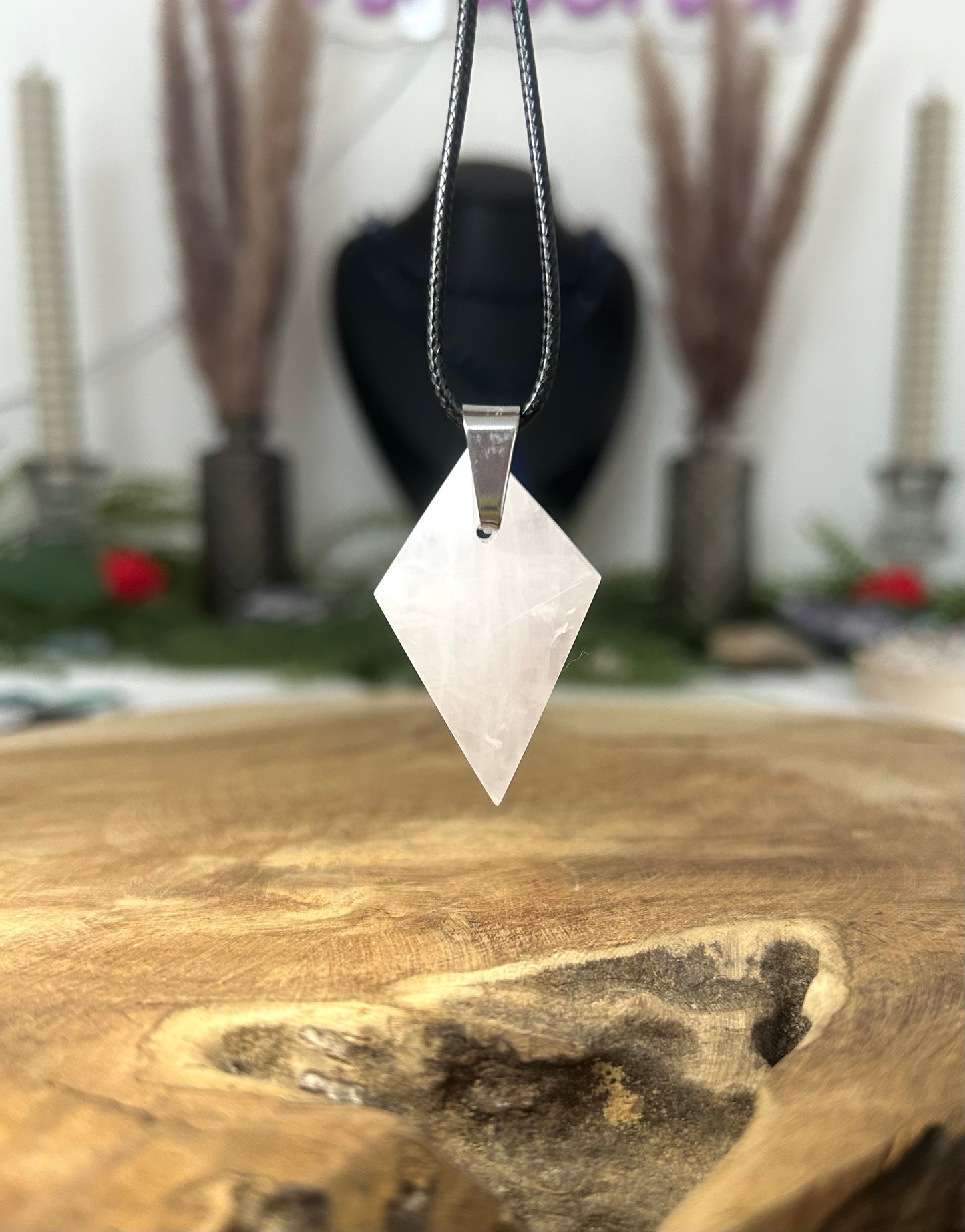 Pendentif Quartz rose