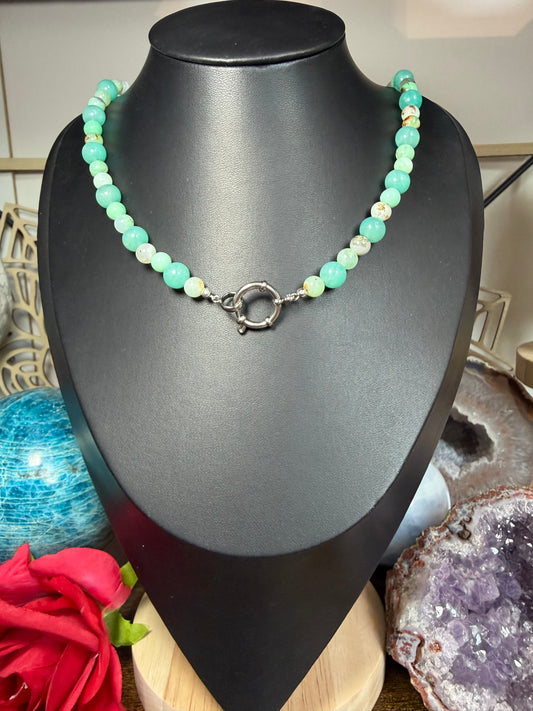 Collier Signature Amazonite Chrysoprase