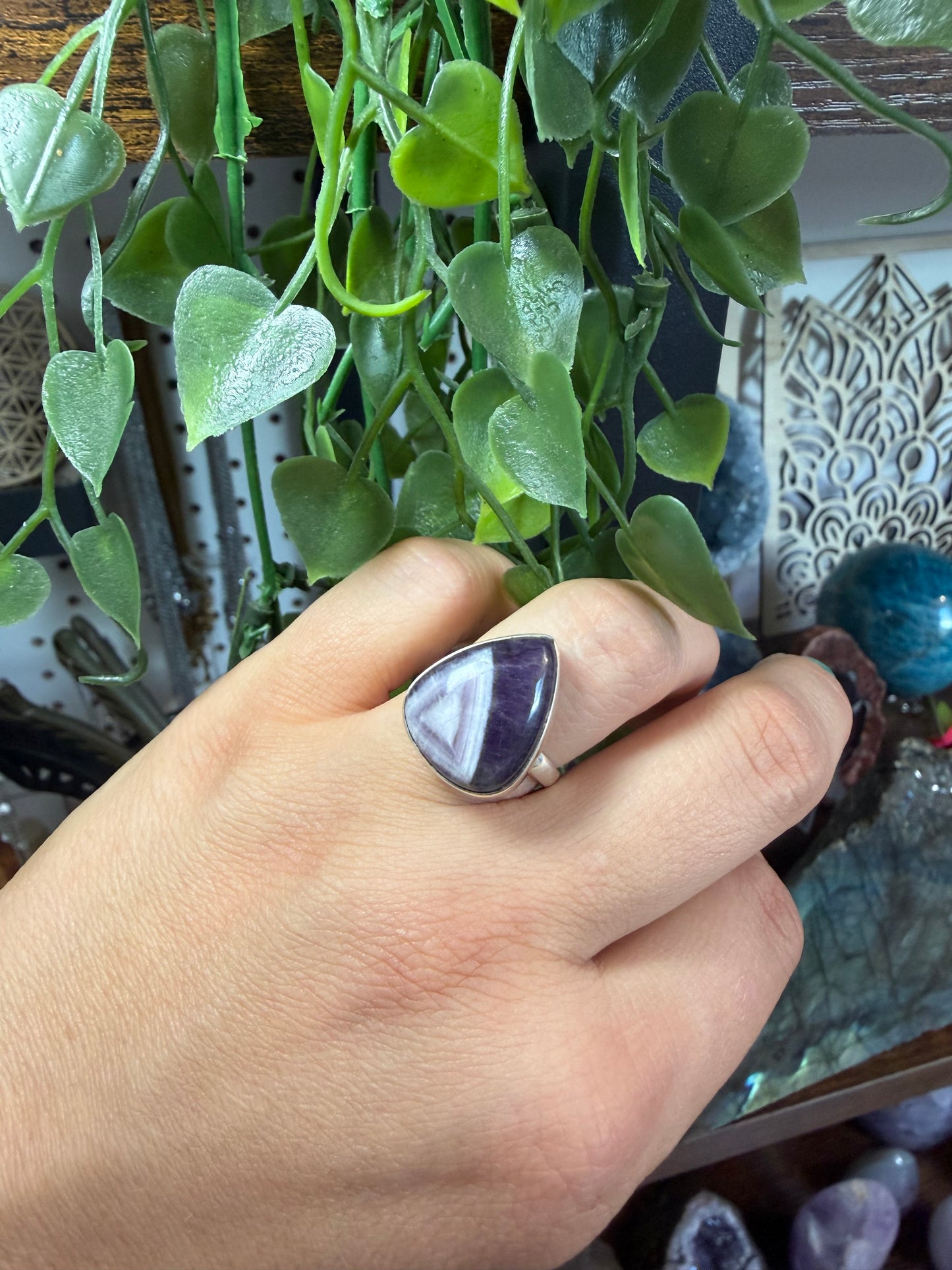 Bague Améthyste ajustable en argent